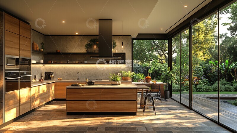 高清大图下载【趣麦麦图】现代豪华厨房设计3