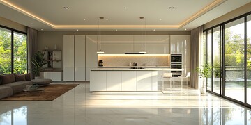 现代厨房整体效果