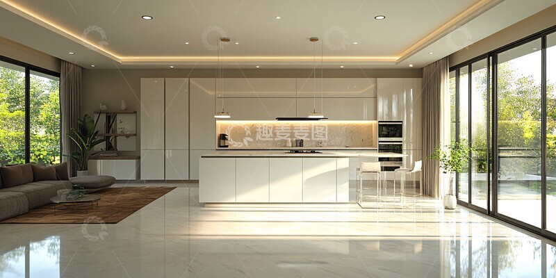 高清大图下载【趣麦麦图】现代厨房整体效果