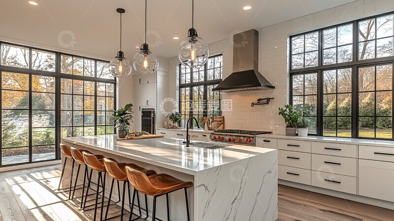 高清大图下载【趣麦麦图】开放式厨房设计