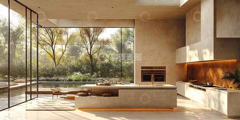 高清大图下载【趣麦麦图】厨房晨间氛围1