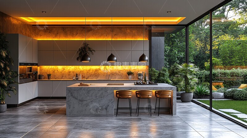高清大图下载【趣麦麦图】现代简约厨房设计47