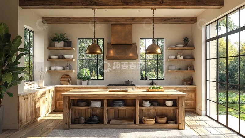 高清大图下载【趣麦麦图】木岛石厨灯光1