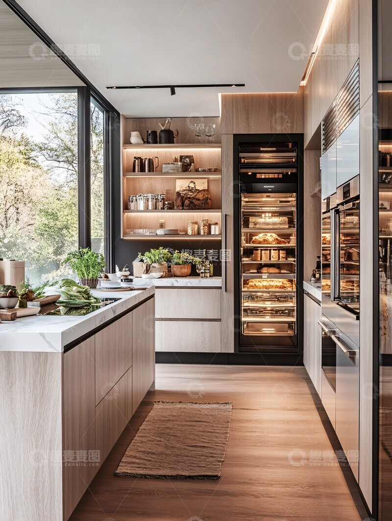 高清大图下载【趣麦麦图】现代厨房内置电器2