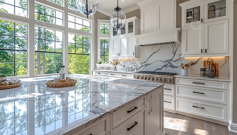 高清大图下载【趣麦麦图】大理石台面大理石台面厨房