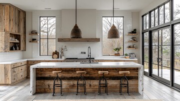 木石结合厨房设计1