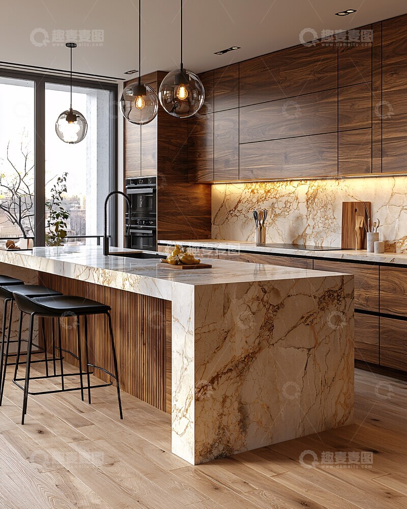 高清大图下载【趣麦麦图】豪华厨房设计3