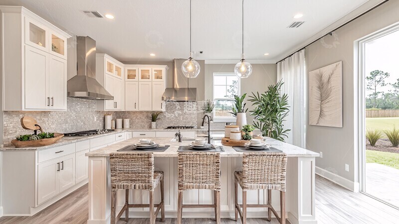 高清大图下载【趣麦麦图】白色橱柜厨房3