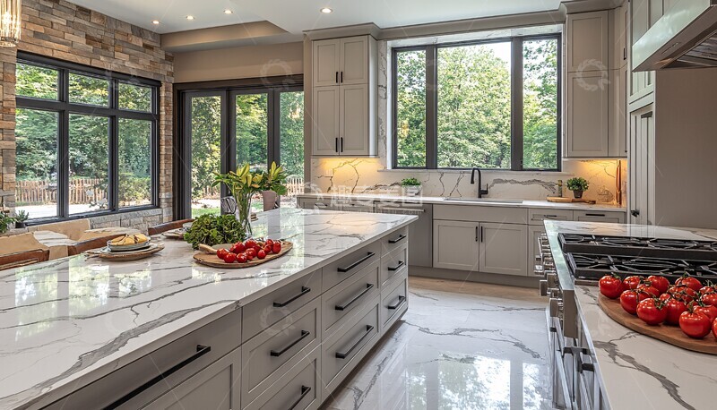 高清大图下载【趣麦麦图】大理石台面大理石台面厨房1