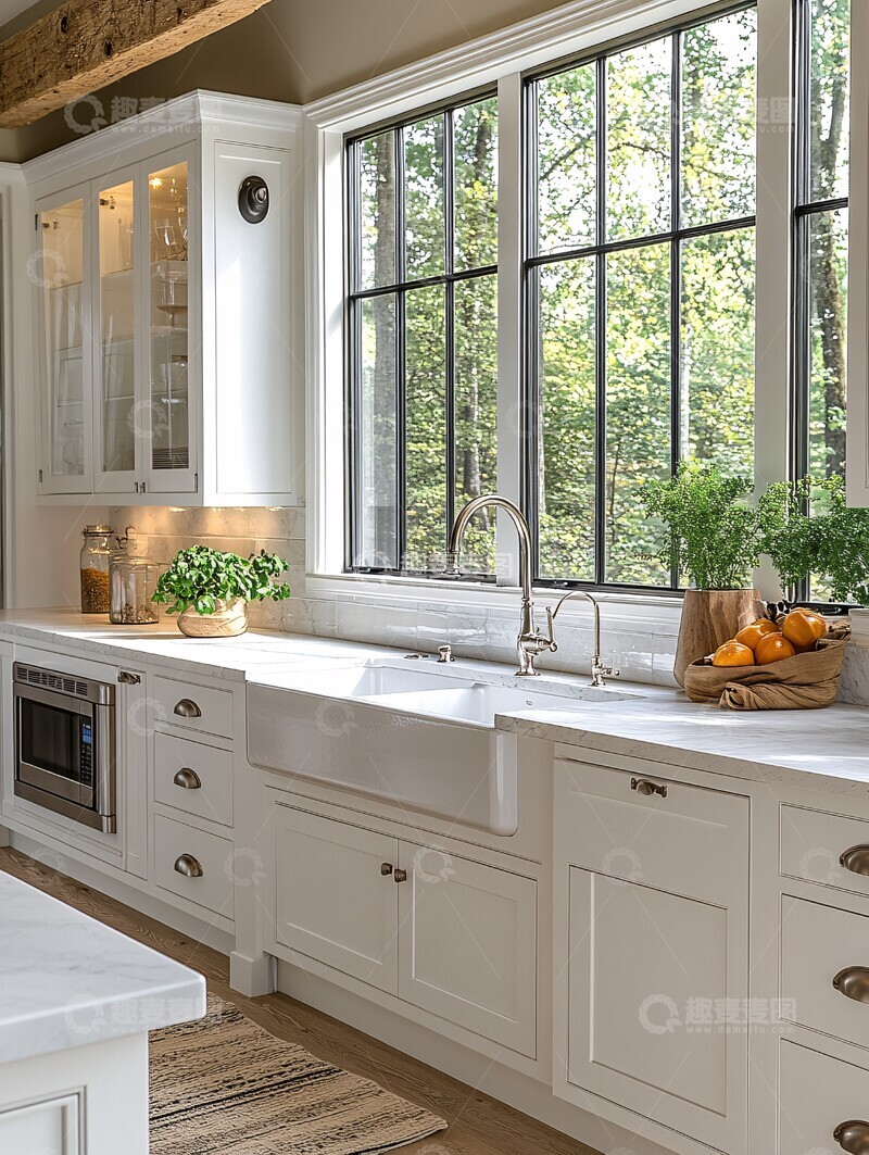 高清大图下载【趣麦麦图】开放厨房岛台设计3