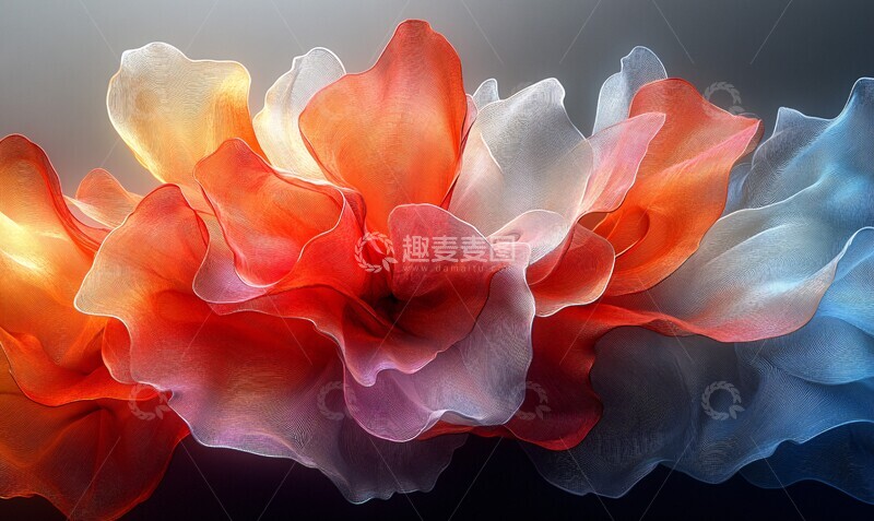 高清大图下载【趣麦麦图】流光溢彩花瓣2