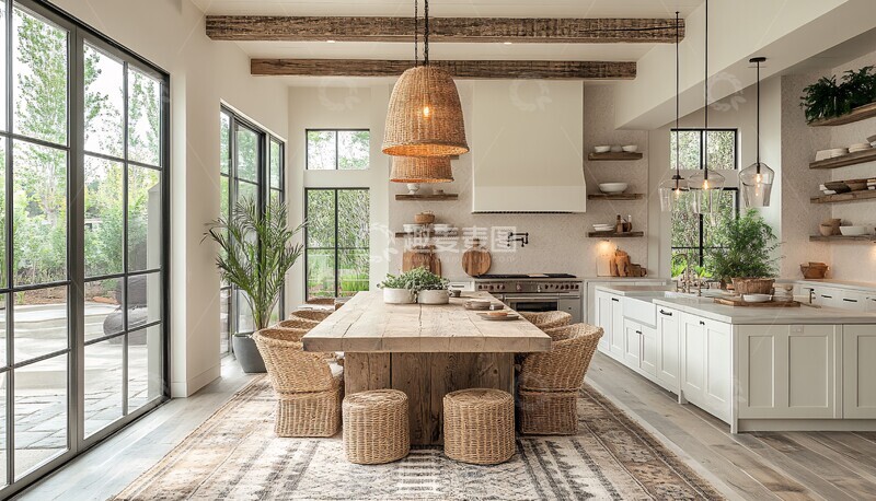 高清大图下载【趣麦麦图】餐厅厨房现代灯具2