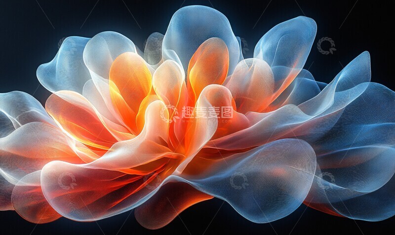 高清大图下载【趣麦麦图】流光溢彩花瓣