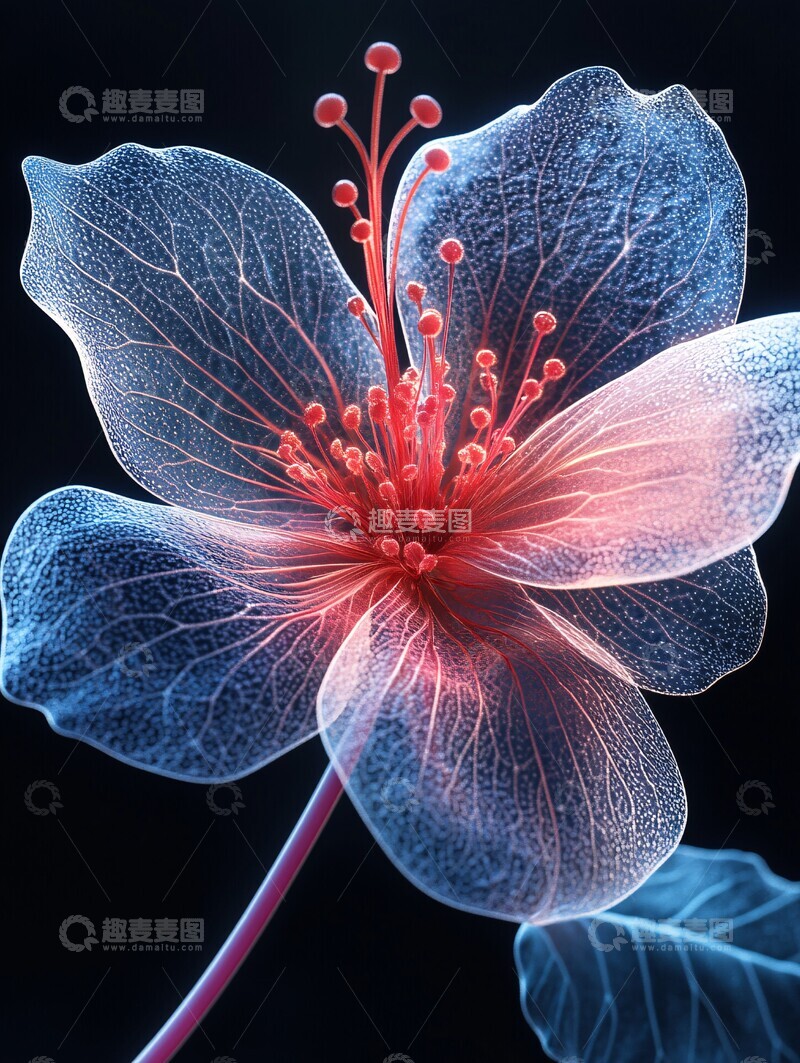 高清大图下载【趣麦麦图】玻璃紫荆花玻璃紫荆花细节1