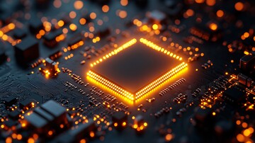 芯片特写芯片光线背景2