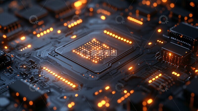 高清大图下载【趣麦麦图】未来芯片未来芯片金属