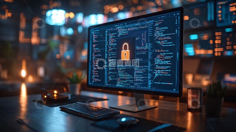 高清大图下载【趣麦麦图】电脑屏幕显示锁