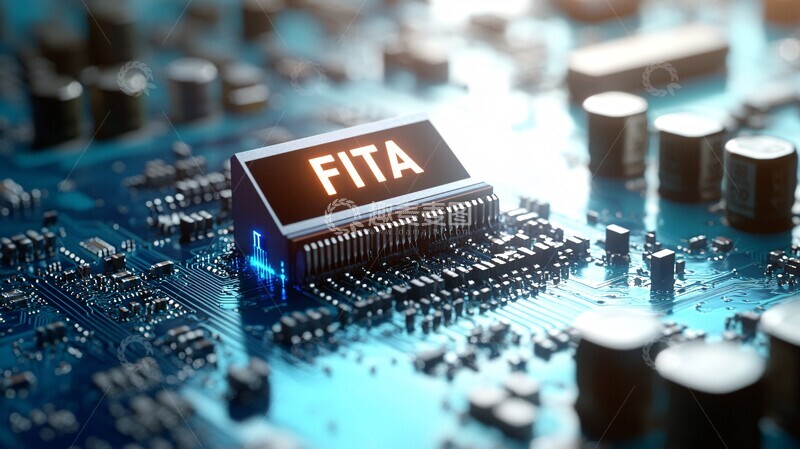 高清大图下载【趣麦麦图】芯片电路板简约芯片电路1