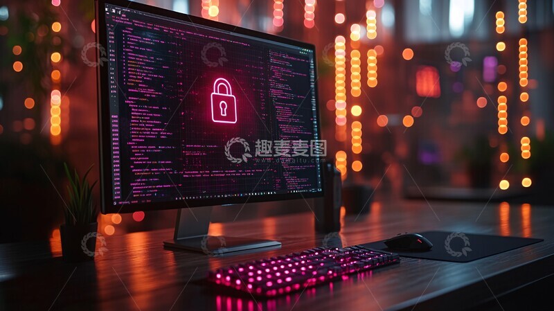 高清大图下载【趣麦麦图】电脑屏幕显示锁1