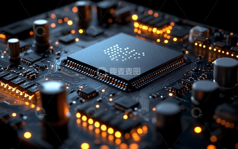 高清大图下载【趣麦麦图】芯片电路板特写10