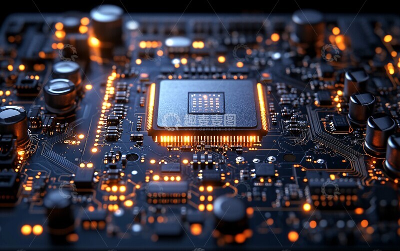 高清大图下载【趣麦麦图】芯片电路板特写9