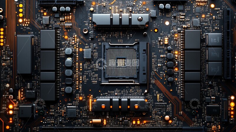 高清大图下载【趣麦麦图】芯片布局芯片主板布局1