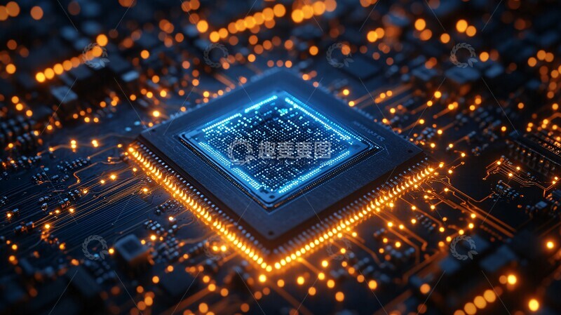 高清大图下载【趣麦麦图】数据芯片与建筑结构1