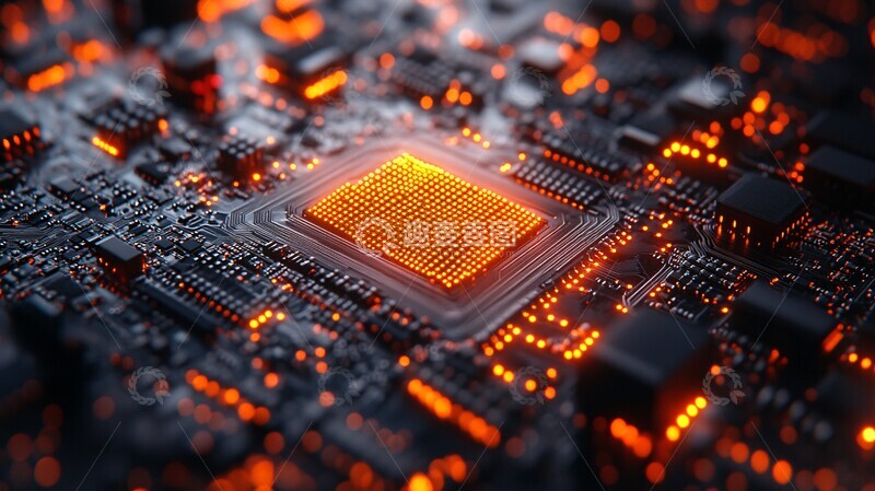 高清大图下载【趣麦麦图】量子计算机芯片