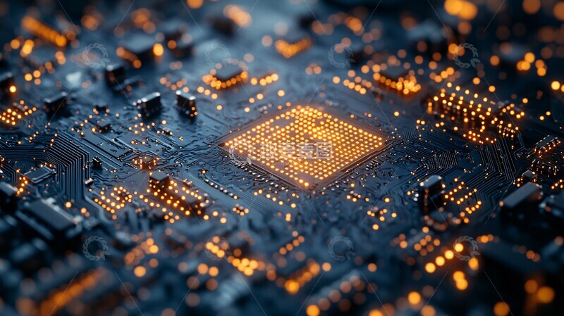 高清大图下载【趣麦麦图】电路板设计电路电子微芯片