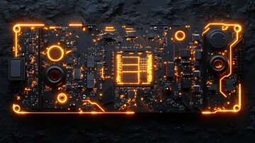 芯片闪电电路图