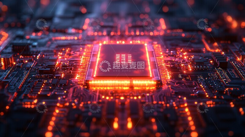 高清大图下载【趣麦麦图】芯片细节图芯片电路晶体管