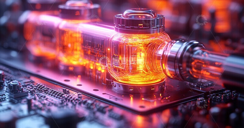 高清大图下载【趣麦麦图】量子计算机半导体