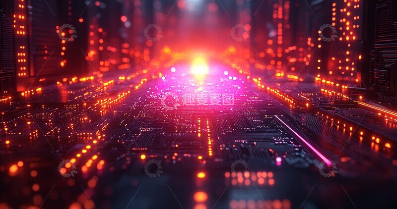 高清大图下载【趣麦麦图】量子计算机半导体1