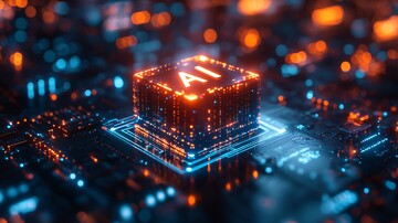 芯片上的全息文字