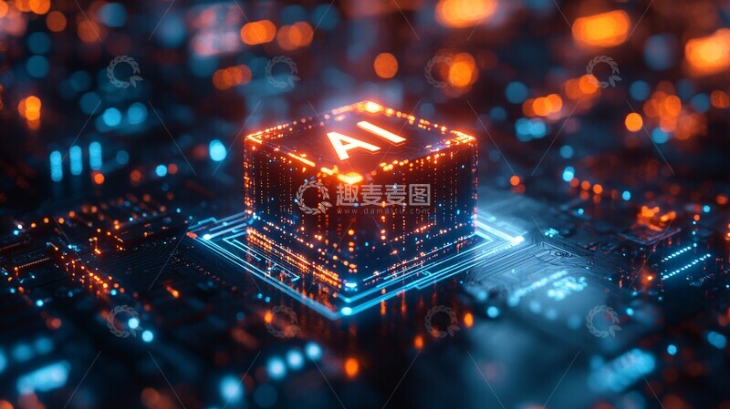 高清大图下载【趣麦麦图】芯片上的全息文字