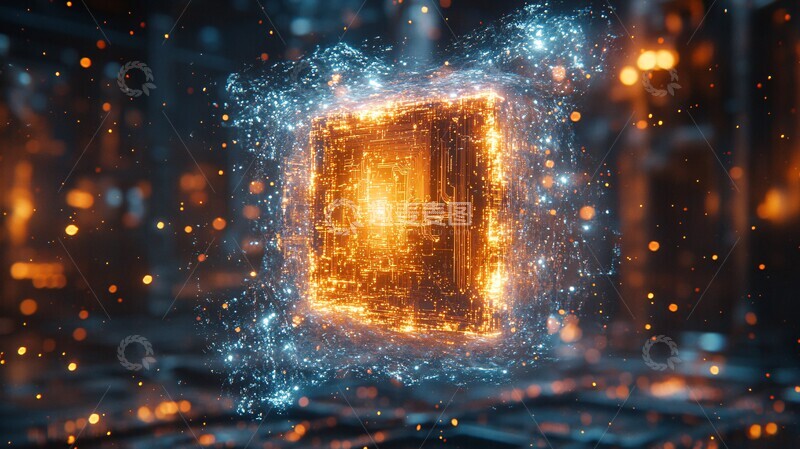 高清大图下载【趣麦麦图】悬浮芯片之光