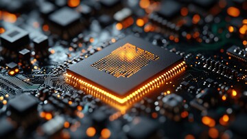 微芯片电路板特写1