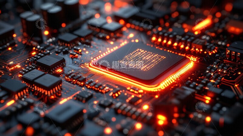 高清大图下载【趣麦麦图】芯片科技未来图2