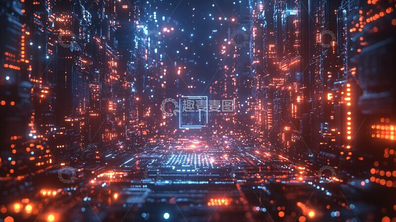 高清大图下载【趣麦麦图】悬浮芯片之光2