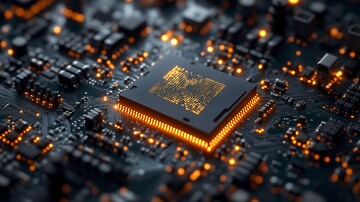 微芯片电路板特写2