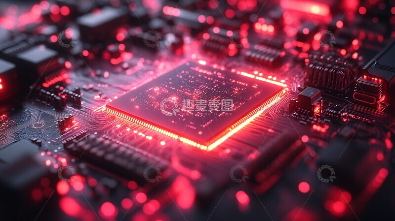 高清大图下载【趣麦麦图】计算机芯片渲染2