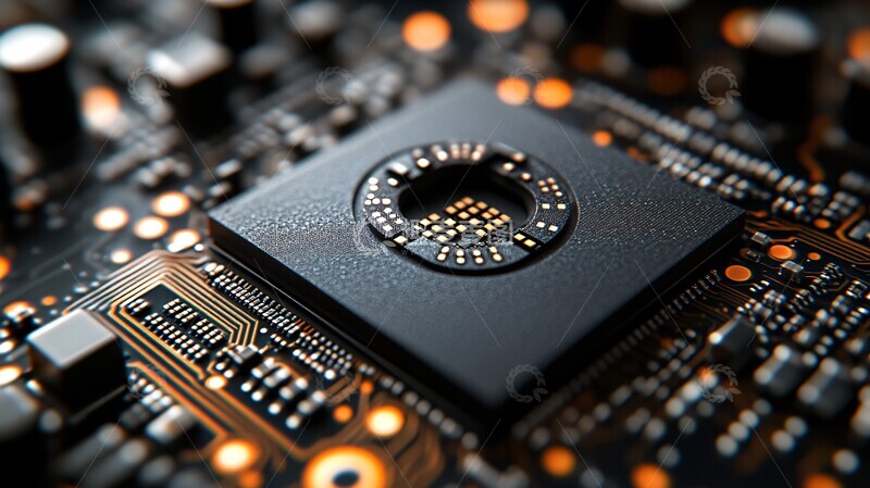 高清大图下载【趣麦麦图】芯片近景图芯片近景高清2