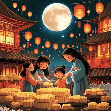 制作月饼庆中秋