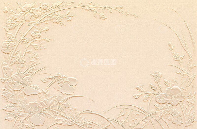 高清大图下载【趣麦麦图】粉色花卉邀请卡