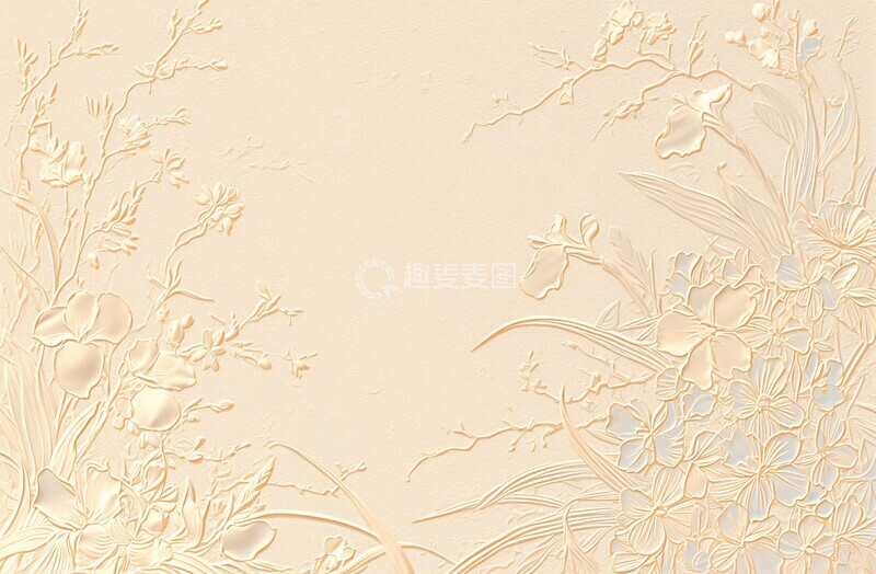 高清大图下载【趣麦麦图】粉色花卉邀请卡2