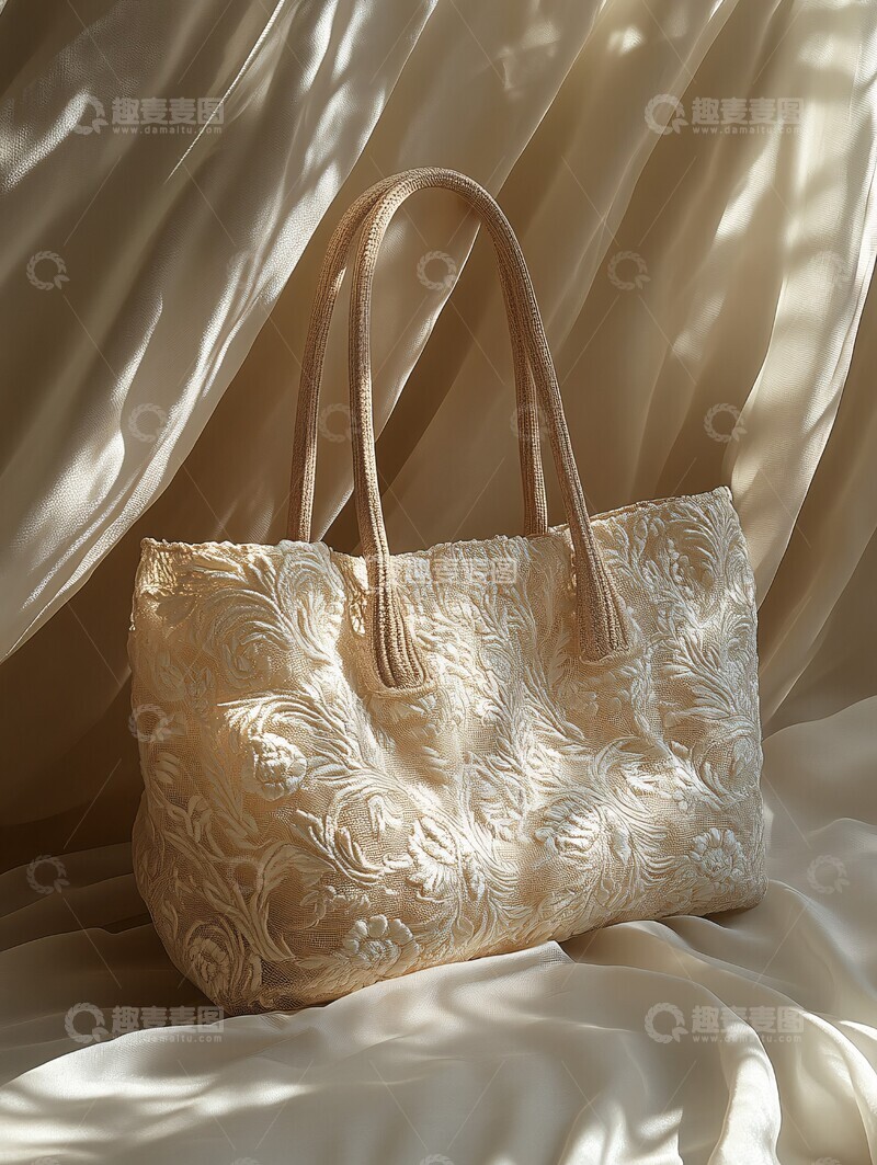 高清大图下载【趣麦麦图】简约刺绣帆布包1