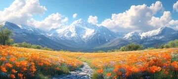 春花盛放的喜悦