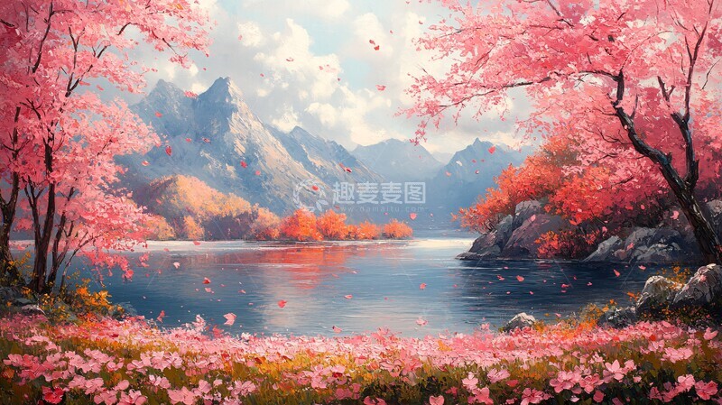 高清大图下载【趣麦麦图】樱花盛开的季节1