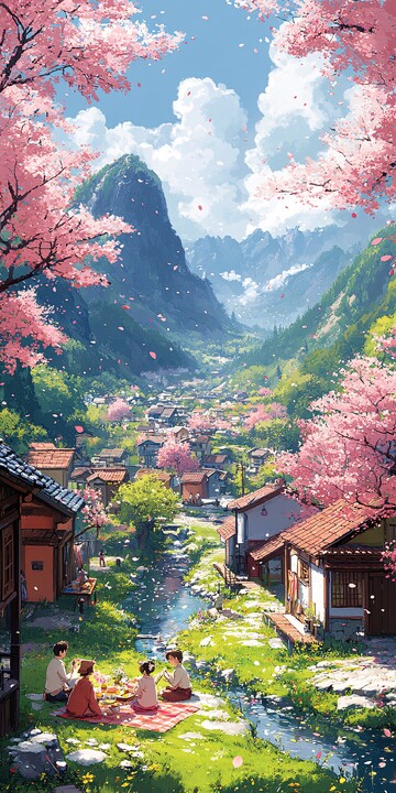 樱花树下野餐会2