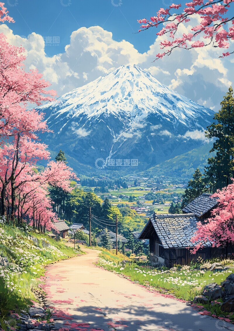 高清大图下载【趣麦麦图】日本乡村风景